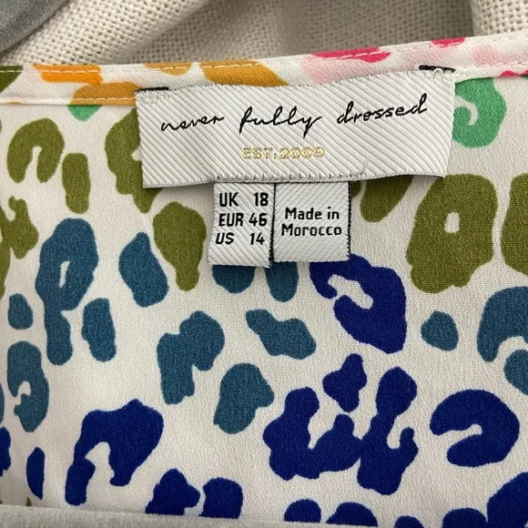 Never Fully Dressed Colorful Midi Wrap Dress - Picture 5 of 5